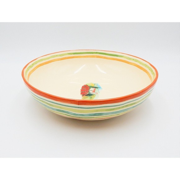 222 Fifth Tuscan Villa Pasta Serving Bowl Large Round 11 Inch - Picture 2 of 13